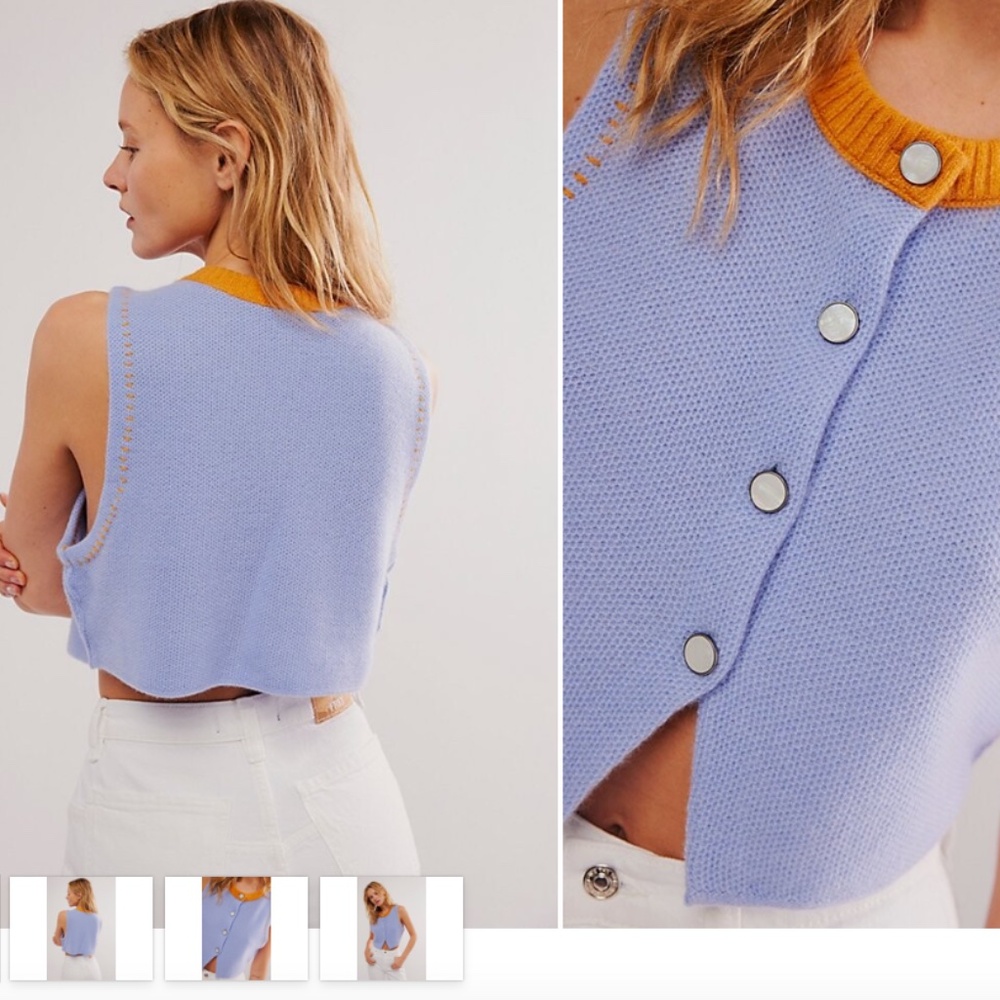 ISO Free People Sammi Cashmere vest